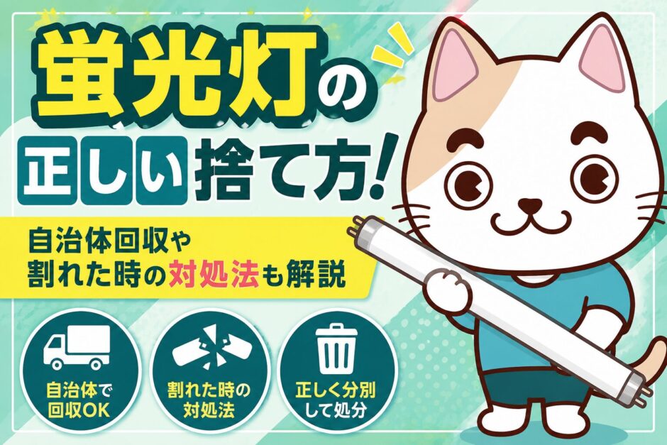 蛍光灯の正しい捨て方！自治体回収や割れた時の対処法も解説